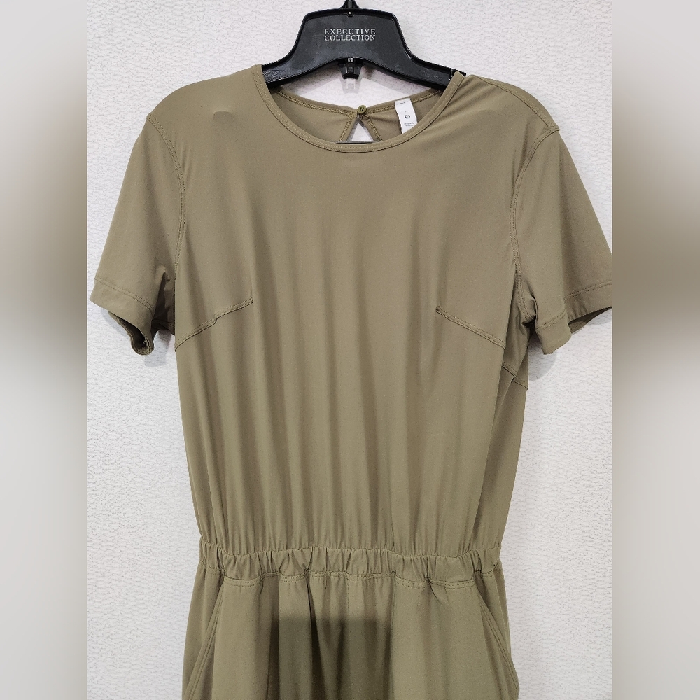 Lululemon Lightweight High-Neck Romper Size 6 Bronze Green - Picture 6 of 12
